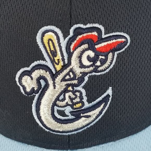 Corpus Christi Hooks Hat Cap Strap Back Navy Blue Light Blue MILB Baseball Mens - Picture 2 of 9